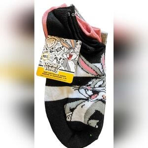 Warner Brothers Bugs Bunny no show socks,‎ 10 pairs New
